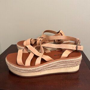 LUCKY BRAND JOKEPA WEDGE SANDAL - SIZE 8